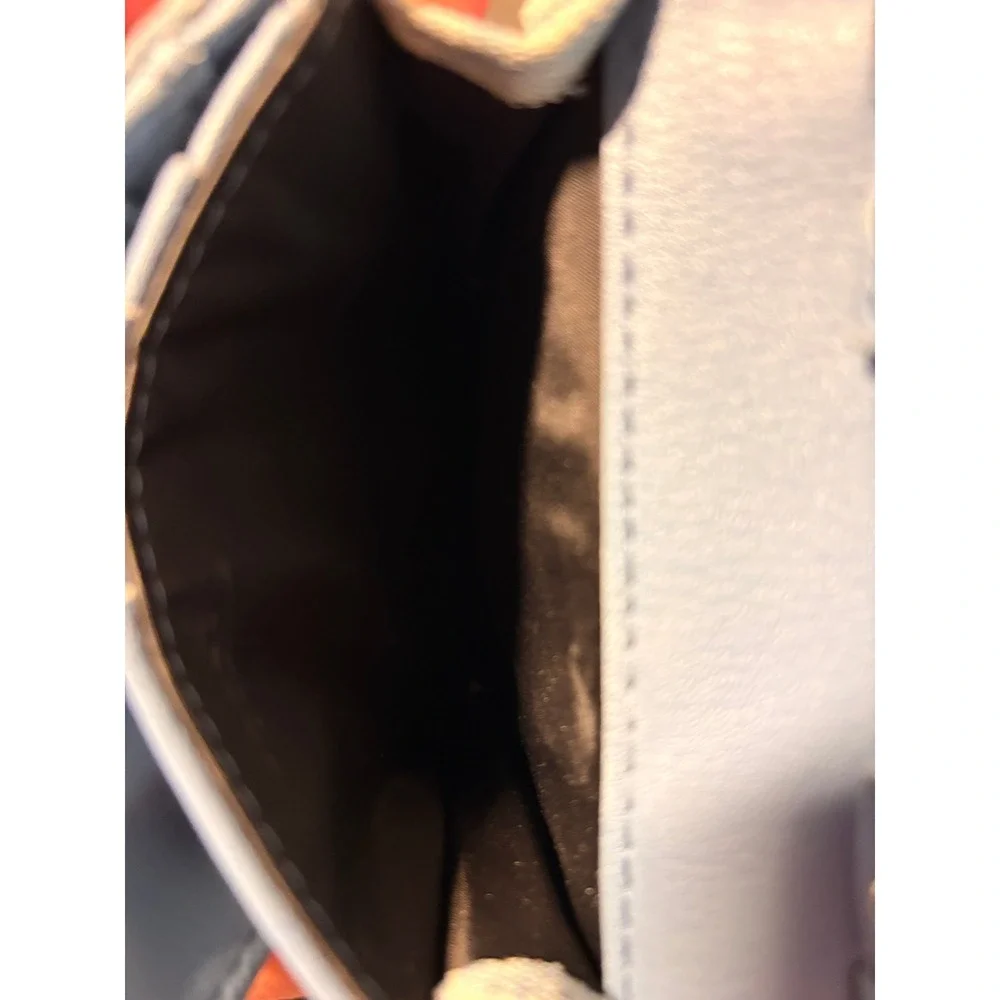 Unbranded Floral Denim Crossbody Wallet Women Small Blue Excellent Y2K Acid Wash